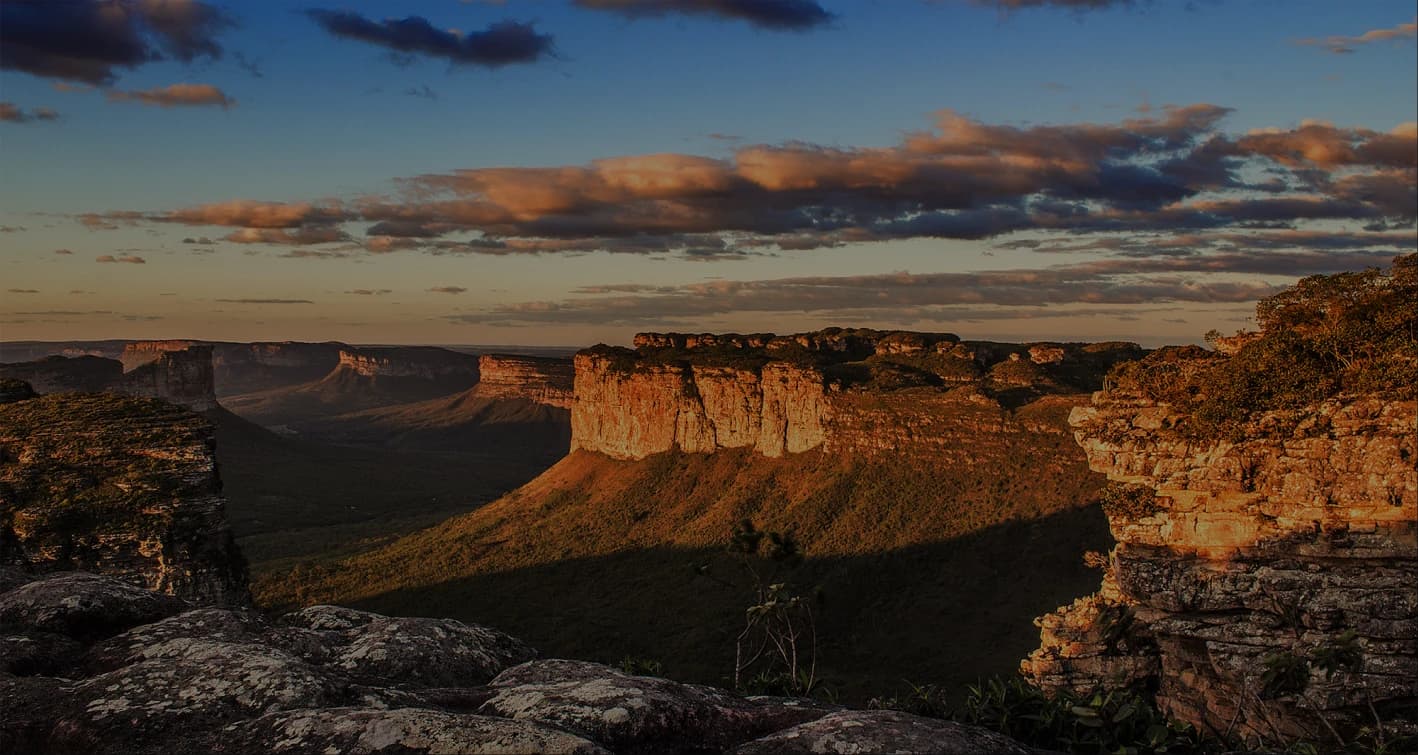 The Chapada Diamantina at sunset